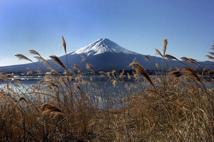 16/01/2009 - KAWAGUCHIKO - JAPON - Le versant ouest du mont Fuji - Photo Bruno GAUTIER / KR Images Presse